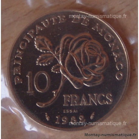 Monaco - Grace de Monaco 10 Francs 1982 essai