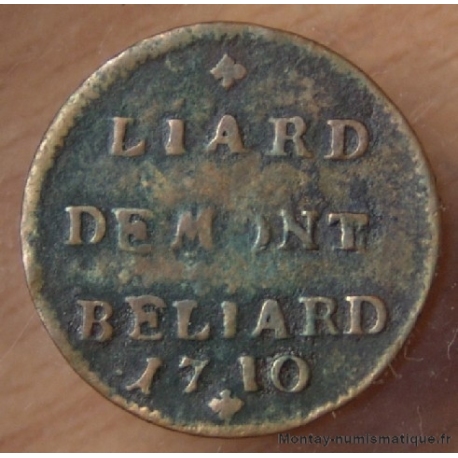 Comté de Montbéliard Liard 1710 Léopold Eberhard