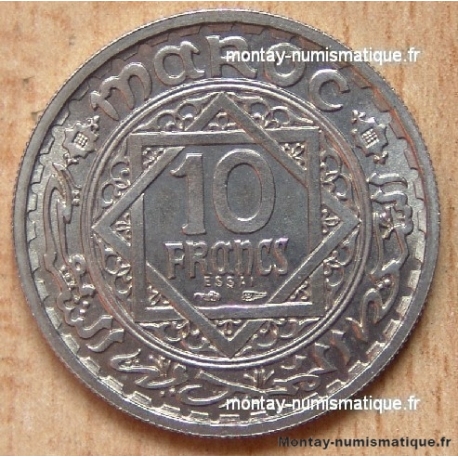 Maroc 10 Francs 1366 H essai