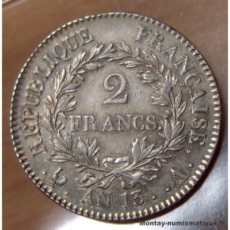 2 Francs Napoléon Empereur AN 13 A Paris