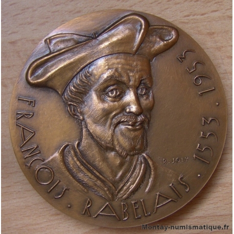 Médaille RABELAIS François ( ND 1953) Commémorative par R. Joly