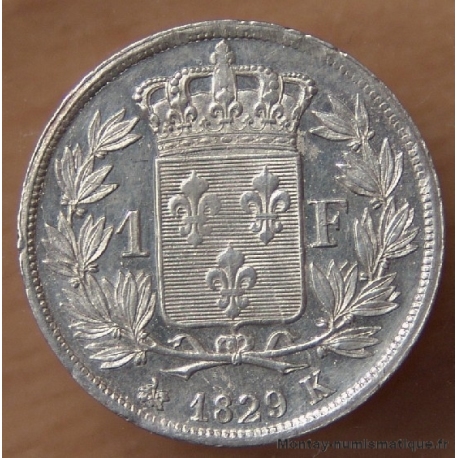 1 Franc Charles X 1829 K Bordeaux 