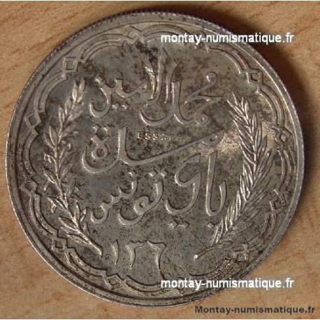 Tunisie 10 Francs (module) 194_ essai Mohamed Lamine.
