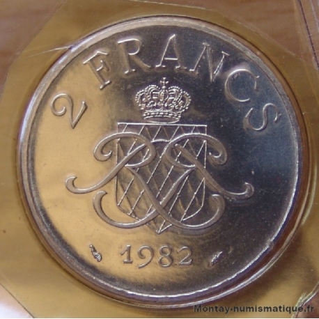 Monaco - 2 Francs Rainier III 1982