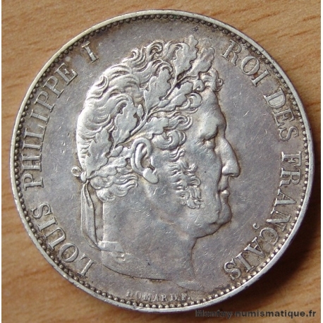 5 Francs Louis Philippe 1845 W Lille