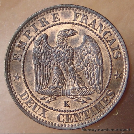 Deux centimes Napoléon III 1853 K bordeaux