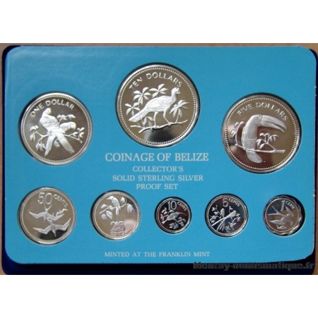 BELIZE Série Proof 8 monnaies  1978