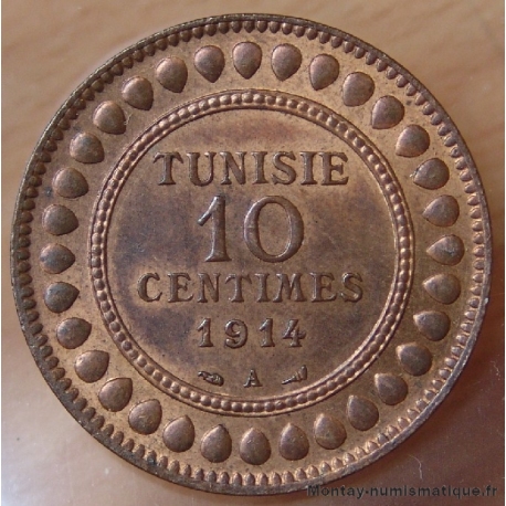 Tunisie 10 Centimes 1914 A