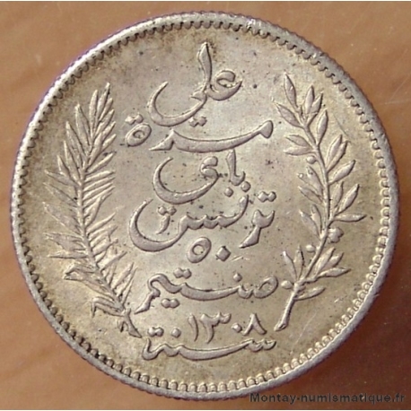 Tunisie 50 centimes 1891 A Paris