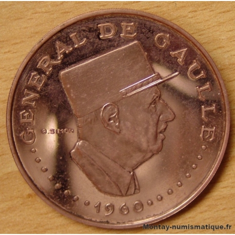 Tchad 10000 Francs 1960 Essai Charles de Gaulle 