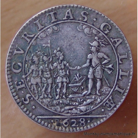 Louis XIII Jeton Extraordinaire des Guerres 1628