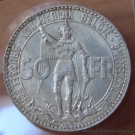 Belgique 50 francs Léopold III 1935   légende Flamande