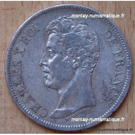5 Francs Charles X 1825 W