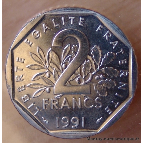 2 Francs Semeuse 1991 Frappe Médaille