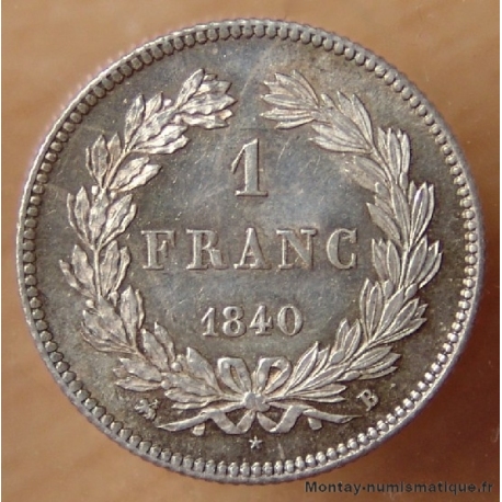 1 Franc Louis Philippe I 1840 B Rouen