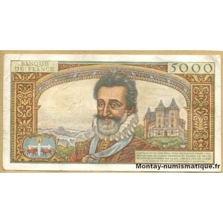 5000 Francs Henri IV  6-6-1957 N.12