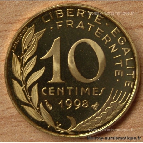 10 Centimes Marianne 1998 BE Belle Epreuve