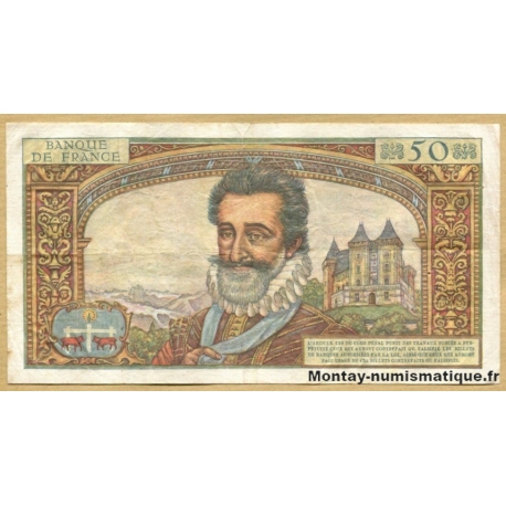 50 Nouveaux Francs Henri IV 5-3-1959 G.10