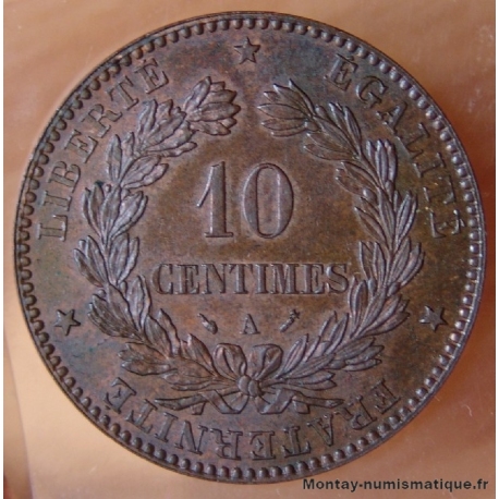 10 Centimes Cérès 1896 A faisceau