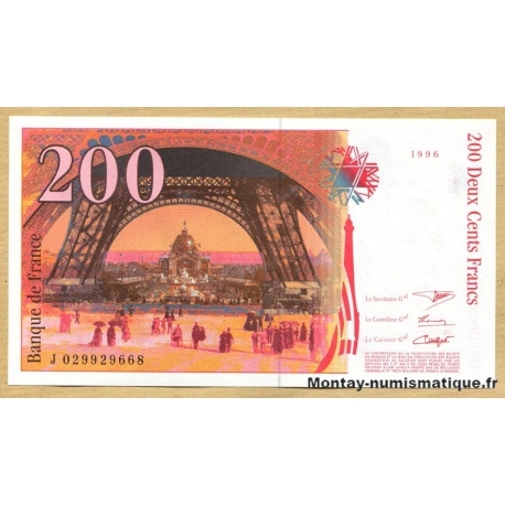 200 Francs Eiffel 1996 J 0299---