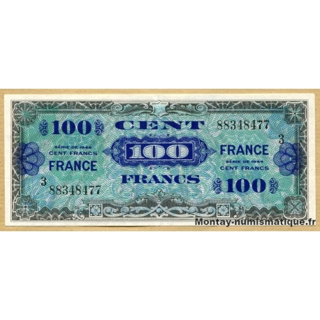 100 Francs Verso France Juin 1945 série 3