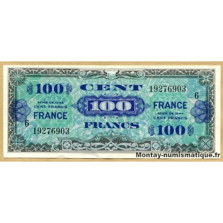 100 Francs Verso France Juin 1945 série 6