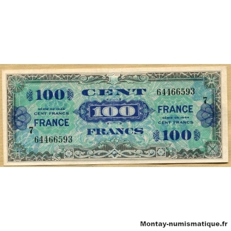 100 Francs Verso France Juin 1945 série 7