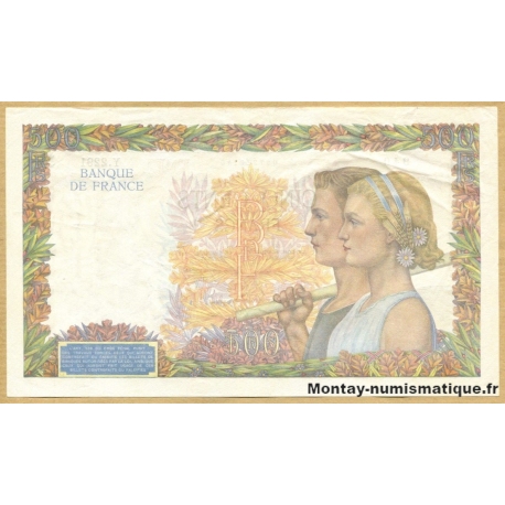 500 Francs La Paix 6-2-1941 Y.2291