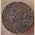 10 Centimes Cérès 1870 A (petit a) Paris