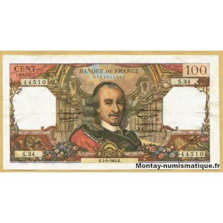 100 Francs Corneille 3-4-1964 S.34