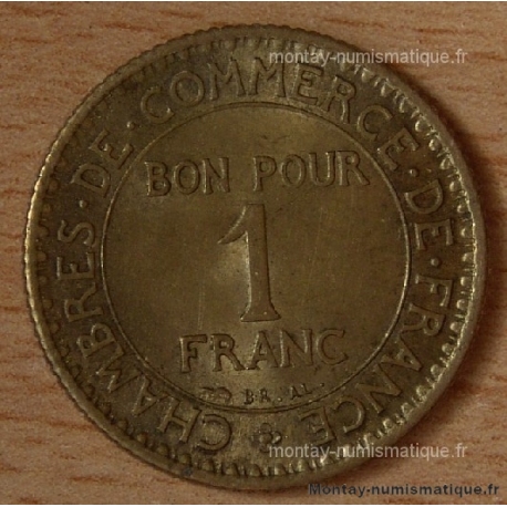 1 Franc Chambre de Commerce 1921