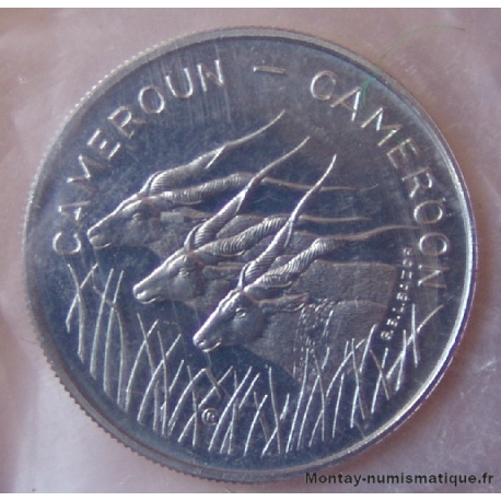 Cameroun 100 francs Antilopes 1972 Essai