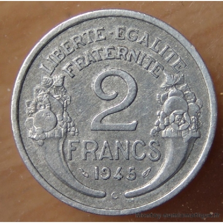 2 Francs Morlon 1945 C Castelsarassin 