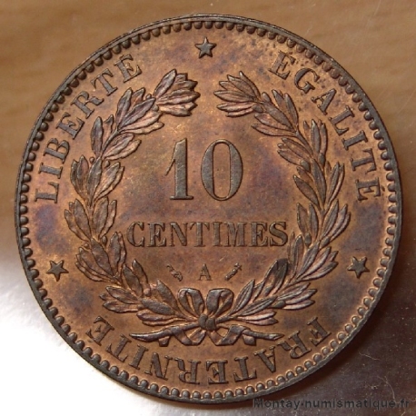 10 Centimes Cérès 1885 A Paris