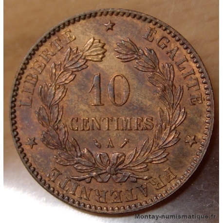 10 Centimes Cérès 1886 A Paris