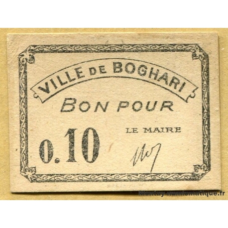 Algérie - Boghari 10 centimes ND (1915). 
