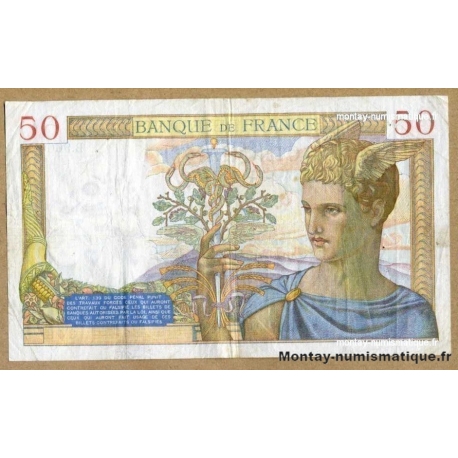50 Francs Cérès 02-2-1939 B.9606