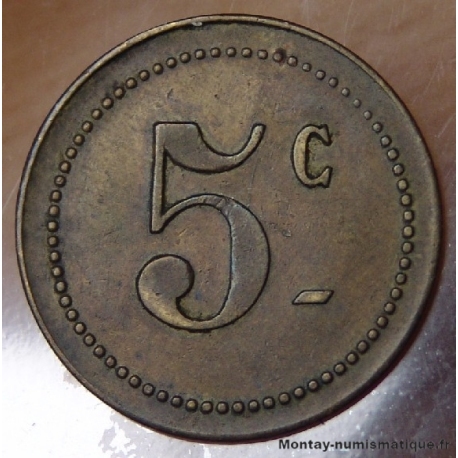 5 centimes du 22 ème Colonial Cercle des sous-officiers