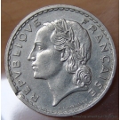 5 Francs Lavrillier Nickel 1936
