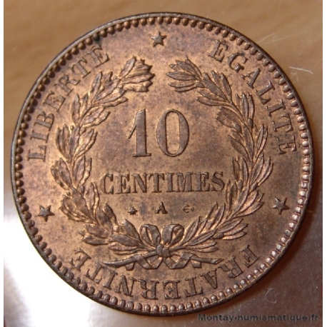 10 Centimes Cérès 1870 A Paris