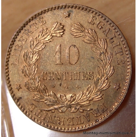 10 Centimes Cérès 1874 A Paris