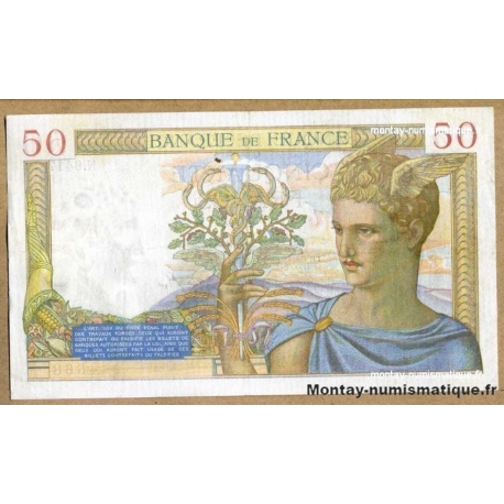 50 Francs Cérès 30-6-1937 N.6417