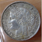 5 Francs Cérès sans légende 1870 A