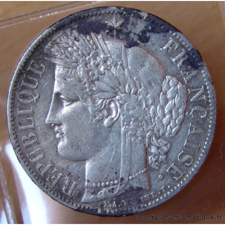 5 Francs Cérès avec légende 1870 A