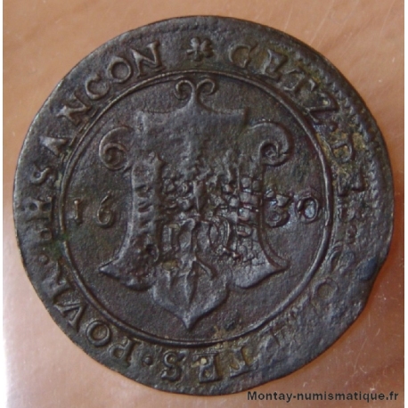Jeton Besançon 1630 Ferdinand II Service des comptes