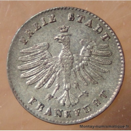 Allemagne Francfort 1 Kreuzer ND (1839-1840).