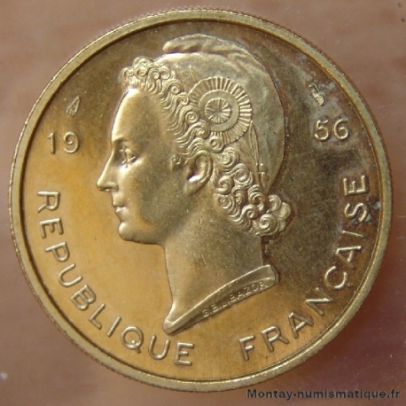  AOF  25 Francs 1956 ESSAI Afrique de l'Ouest
