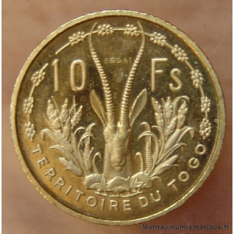 TOGO 10 francs 1956 Essai Union Française