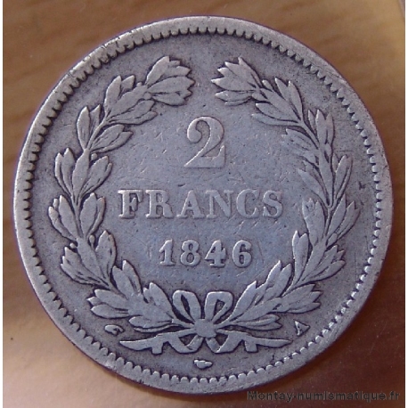 2 francs Louis Philippe I 1846 A Paris