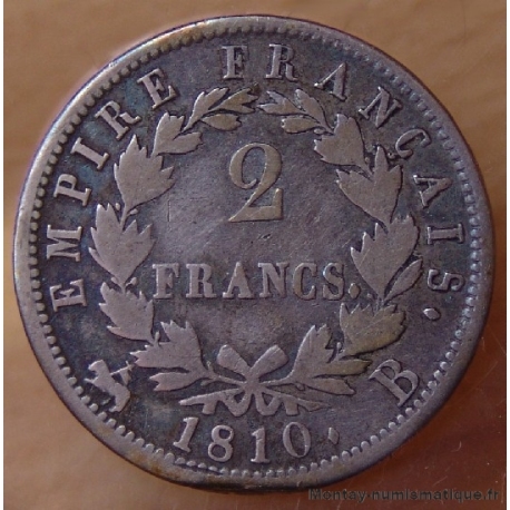 2 Francs Napoléon I 1810 B Rouen